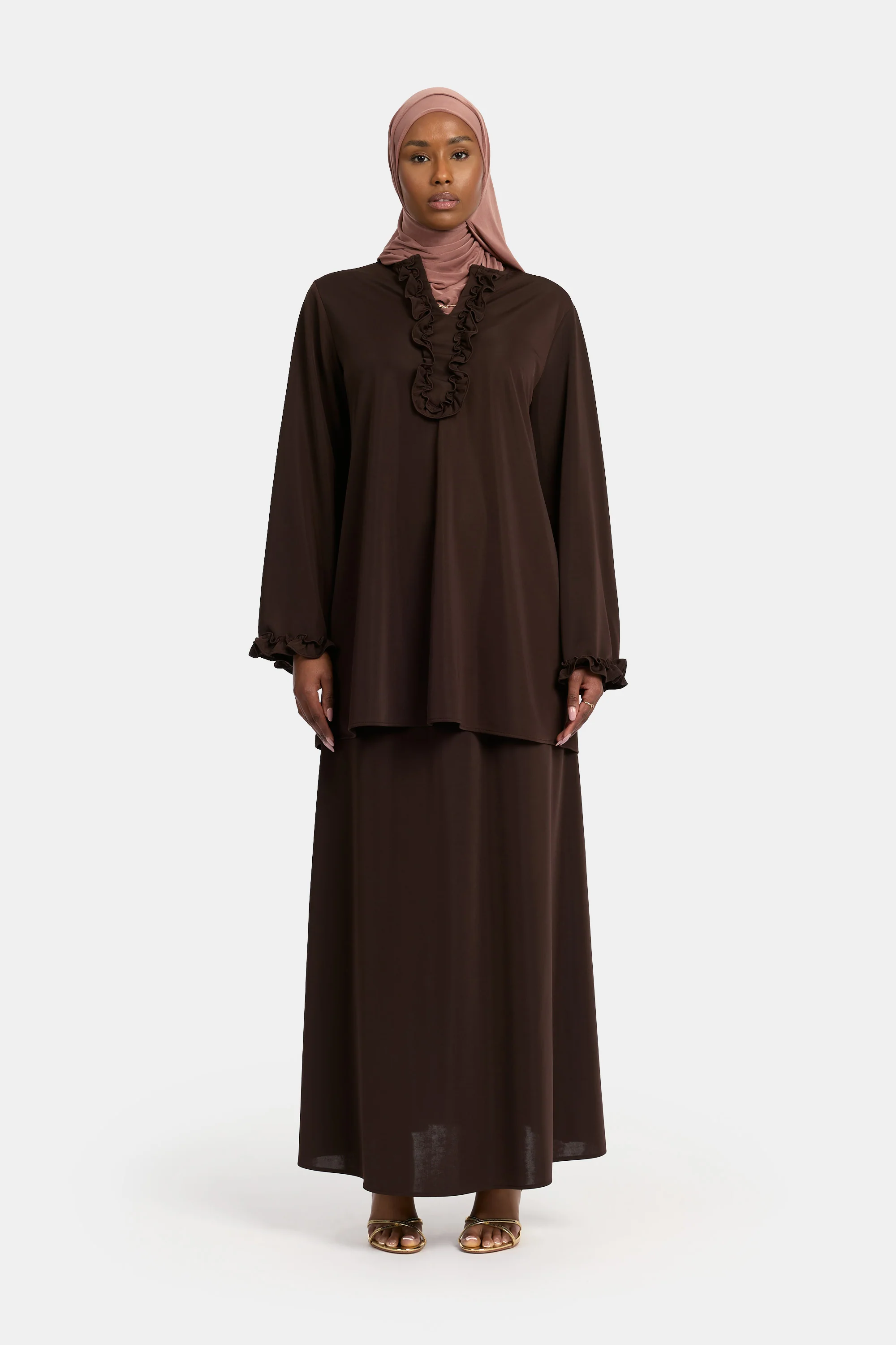 Ruffle Tarz Skirt Set